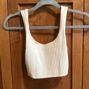 Aritzia Wilfred Cropped Knit Top